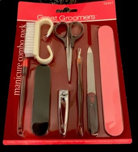 City Great Groomers MANICURE Set Cuticle Scissors Nail Clippers File New - Picture 1 of 2