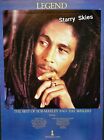 BOB MARLEY & THE WAILERS-THE SCORPIONS 2 SIDED 1984 VINTAGE PROMO AD