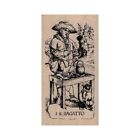 Mounted Rubber Stamp, Tarot II The Magician, Bagatto, Tarot Card, Magic, Fortune