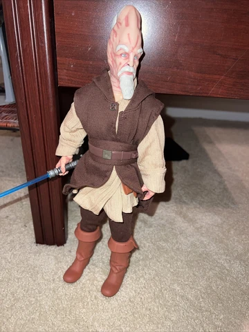 Star Wars Episode II Attack of the Clones Ki-Adi-Mundi 12" Figure 2002 Jedi 1/6 Cover