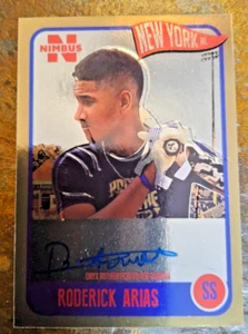 2020 Onyx Authenticated Nimbus Roderick Arias New York AUTO - Picture 1 of 3