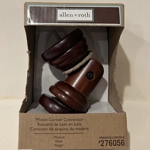 Allen + Roth Walnut Wood Corner Connector #276056 - Picture 1 of 4