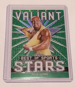 2020 Leaf Best of Sports Valiant Stars Green /75 Hulk Hogan #VS-19 - Picture 1 of 2