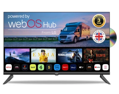 Cello 32 inch Smart WebOS 12 Volt TV DVD Player Frameless CARAVAN TV HDMI  USB - Image 1 of 4