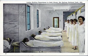 Hot Springs National Park Arkansas Ladies Bath House Woodcock Postcard Unposted - Picture 1 of 2