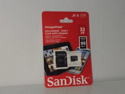 SanDisk 32GB Ultra Micro SDHC Class 10 98MB/s A1 Memory Card with Adapter - Image 1 of 2