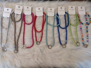 Schöne lange Variokette  leuchtende magic 3 D Perlen 8 mm 80 cm  NEU - Bild 1 von 10