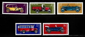 RUSSIA, SCOTT #4136-4140, MNH SET - OLD CARS 1973 RUSSIAN AUTOMOTIVE INDUSTRY - Picture 1 of 1