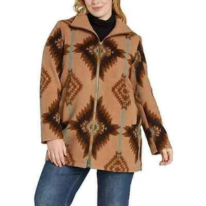 Pendleton Women's Wool Blend Walker Coat Tan Size XS - Picture 1 of 5