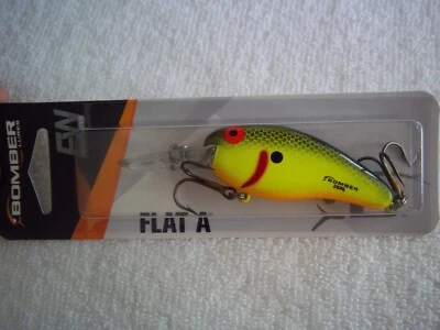 BOMBER DEEP FLAT A CRANKBAIT 3/8 OZ B02DFAFYBS CHRTREUSE ESCALAS NEGRAS BM5216 Foto 1 de 4