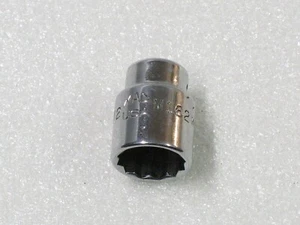 Mac Tools 1/2" Shallow  1/4" Drive 12 Point Chrome  Socket M162 - Picture 1 of 4