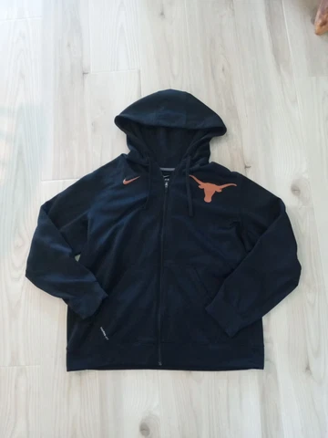 Nike Texas Longhorns Hoodie Mens XL Black Full Zip SWEATSHIRT JACKET EXCELLENT Cover