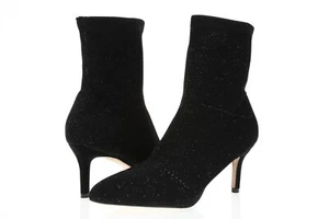 Womens CATHERINE MALANDRINA TAMMY 167368 Black Fabric Sock Booties size 9 M - Picture 1 of 6