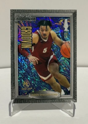 #'d /3! Jaden Shackelford 2022 Wild Card Alumination GROOVIN' Holo-Lux #'d 2/3 - Image 1 of 2
