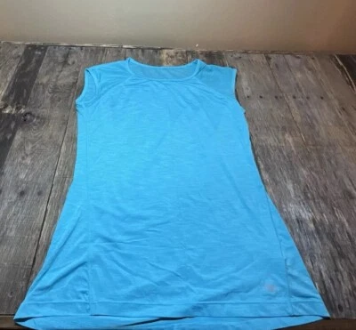 Top deportivo para mujer TAPOUT con mangas de malla Aqua talla L Foto 1 de 4