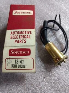 LS-41 LIGHT SOCKET SORENSEN VINTAGE AUTO PART 1960'S ON USED AND NEW93 - Picture 1 of 1