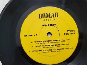 MEL TORME - Velvet Moods RARE 7" JUKEBOX EP Bomar Records Jazz Vocal - Imagen 1 de 4