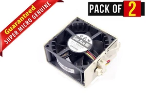 Lot of 2 Genuine Supermicro 9G0812G103 12V 1.1A 4-pin Cooling Fan FAN-0070L - Picture 1 of 6