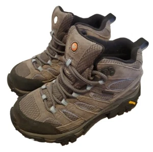 Merrell Women's Moab 2 Mid Waterproof Hiking Boot Granite Sz 5 US Rain Camping - Picture 1 of 11