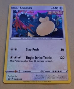 POKEMON PROMO CARD - SWORD AND SHIELD - SNORLAX SWSH119 - (HOLO) NM - Foto 1 di 1