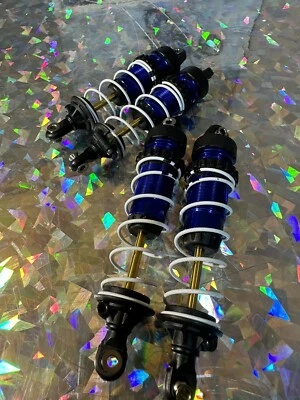 Traxxas Rustler Slash Hoss 4x4 VXL GTR Shocks Blue TRA7462 Set 4 Ultimate - Image 1 of 3