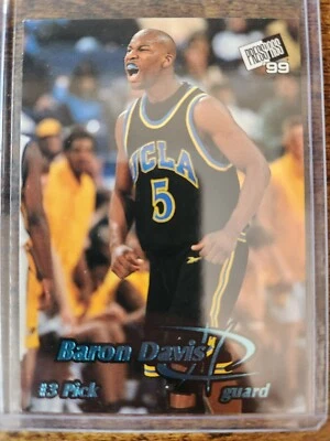 1999-00 Press Pass Baron Davis Torquers Rookie RC SP #3 UCLA Charlotte Hornets - Image 1 of 2
