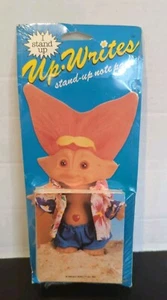 VTG TROLLS 1992 Up Writes Stand Up Notepad NOS RARE USA Made - Picture 1 of 4