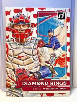 2022 Donruss Diamond Kings America #24 Willson Contreras /50 - Image 1 of 2