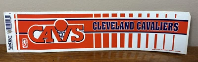 Pegatina de parachoques vintage de los Cleveland Cavaliers años 90 NBA Cavs Wincraft oficial Foto 1 de 4