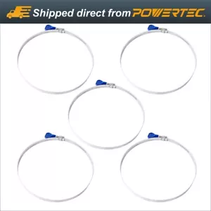 POWERTEC 6 Inch Dust Collection Adjustable Key Type Hose Clamp - 5 PK (70250) - Picture 1 of 10
