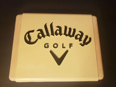 LETRERO DE GOLF CALLAWAY VINTAGE DE 2 CARAS - 13" X 10" Foto 1 de 4