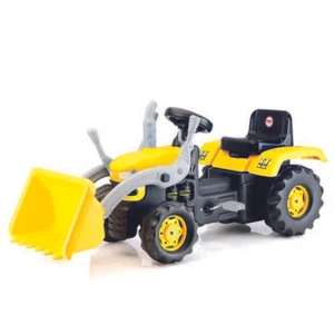 Excavadora de juguete con pedal de tractor Dolu Kids amarilla 3+ exterior - Imagen 1 de 1