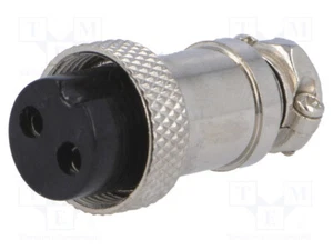 Stecker für eitungen weiblich PIN: 2 für Mikrofone gerade Mikrofon-Steckverbin - Picture 1 of 1