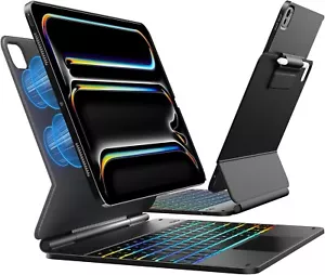 typecase Edge Magnetic Keyboard Case for iPad Pro 13-inch M4 2024 Trackpad BLACK - Picture 1 of 13