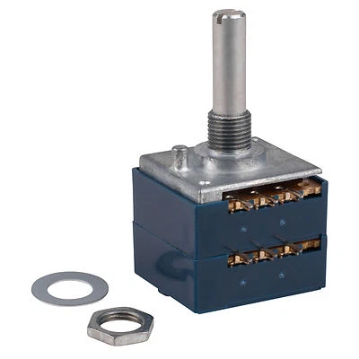 PARTS EXPRESS ALPS RK27 250KA Audio Taper Potentiometer Solid Shaft
