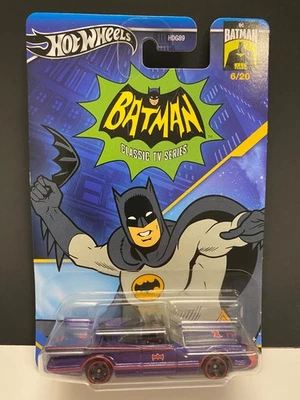 Hot Wheels 2024 Batman 66 TV Series Batmobile Purple Metal Base Fast Box Ship! - Image 1 of 4