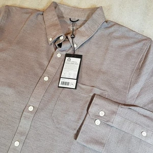 NWT Western Rise Men's XL Limitless Merino Wool blend Shirt Wicking Burgundy - Picture 1 of 11