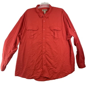 Camisa Duluth Para Hombre Talla 3XL Roja Ventilada Pesca Rollo Manga Nylon Abotonada - Imagen 1 de 13
