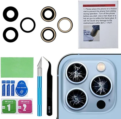 Repuesto de lente de vidrio para cámara trasera OEM para iPhone 13 Pro e iPhone 13 Pro Max con Foto 1 de 4