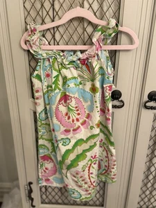 Le Za Me Girls Floral Paisley Print Sleeveless Dress 4T - Picture 1 of 4