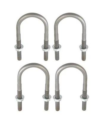 Rear Leaf Spring U-Bolt Set For 1967-1973 Ford Mustang; Set Of 4 - Image 1 of 2