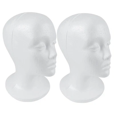 SHANY Styrofoam Model Heads/Hat Wig Foam Mannequin - 11" Round base - 2 pieces - Image 1 of 4