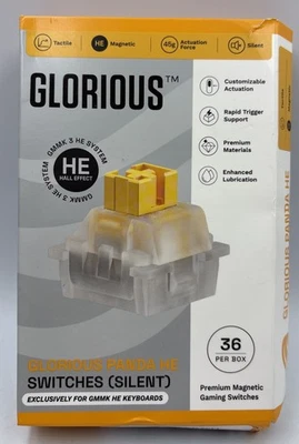 Glorious Panda Silent Switches For GMMK Keyboards 36 Count (W6A6-5). New - Image 1 of 4