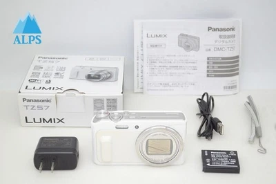 [Новый] Цифровая камера Panasonic LUMIX DMC-TZ57 16,0 Мп белая 20x /коробка #251119d - Изображение 1 из 4