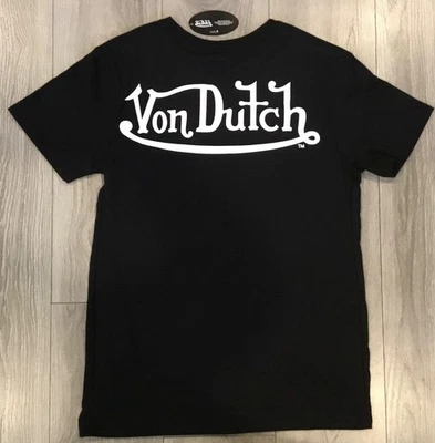 Von Dutch, Men’s embroidered Front /Back logo T-shirt, Small, NWT - Image 1 of 4