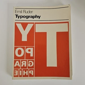 Typography: A Manual of Design by Emil Ruder (Oversized PB) / Vintage 1981 - Bild 1 von 15