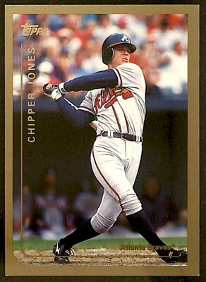 1999 年 Topps #355 Chipper Jones 亚特兰大勇士队 — 第 1/2 张图片