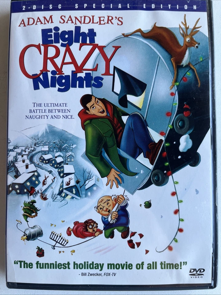 EIGHT CRAZY NIGHTS Adam Sandler DVD DISC ONLY NO TRACKING - Image 1 of 1