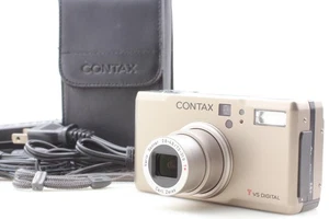 [MINT w/ Strap Case] Contax TVS 5.0MP Digital Camera Titanium Silver From JAPAN - Picture 1 of 12