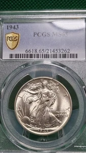 1943 Liberty Walking Half Dollar 50c MS65 - Picture 1 of 6
